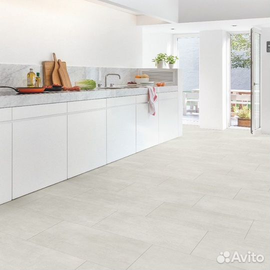 Пвх-плитка Quick-Step Livyn Бетон Светлый