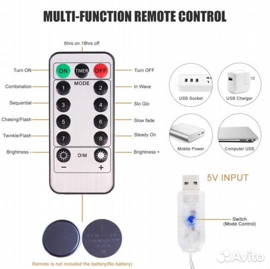 Гирлянда штора 3*3