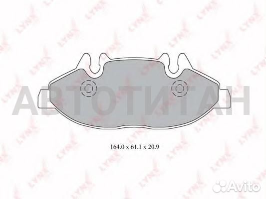 Колодки тормозные дисковые mercedes Viano/Vito 2.2CDI/3.0CDI/3.2CDI/3.8CDI 03- lynxauto BD5348