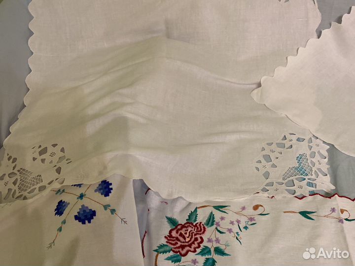 Салфетки старинные с вышивкой
