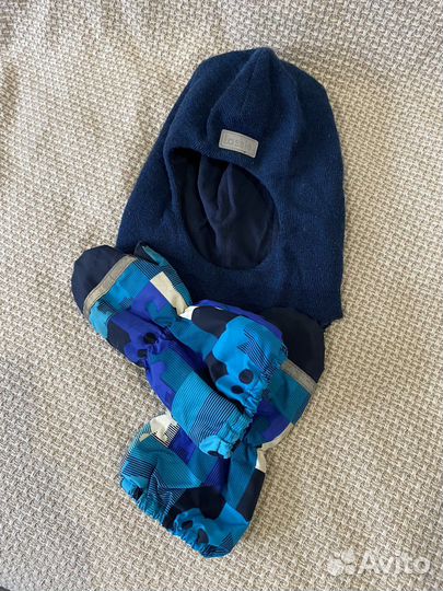 Шапка шлем и краги