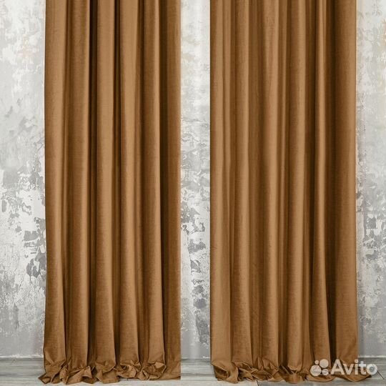 Комплект штор бархат Беллиссимо Тоффи