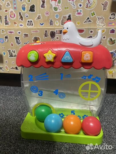 Развивающие игрушки (курица с яйцами )
