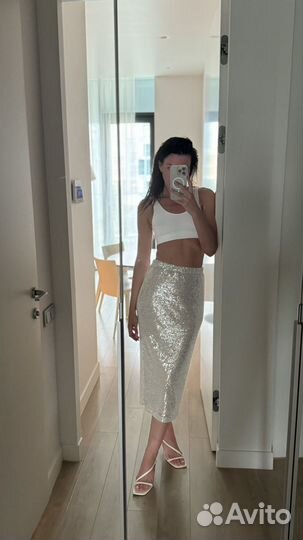 Юбка из пайеток