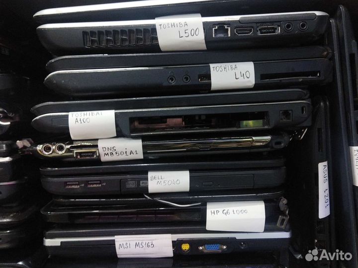 130 ноутбуков на запчасти