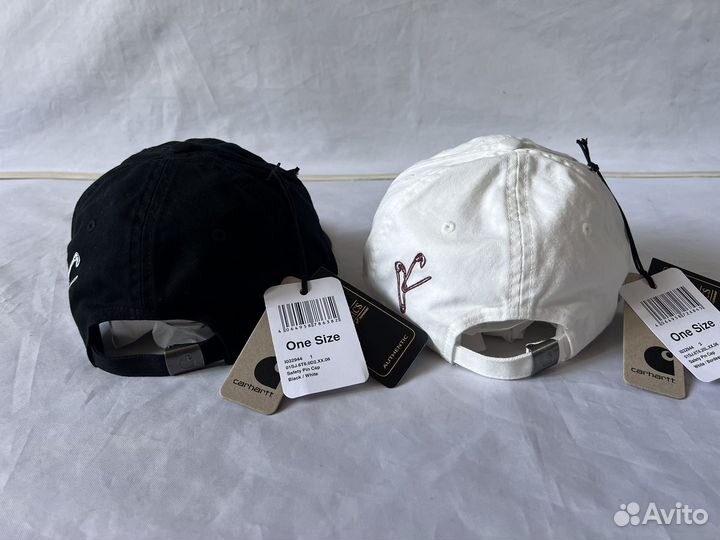 Кепка Carhartt Safety Pin Cap Black White Оригинал