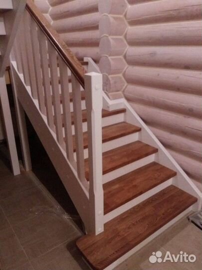 Лестница на второй этаж изготовление и установка