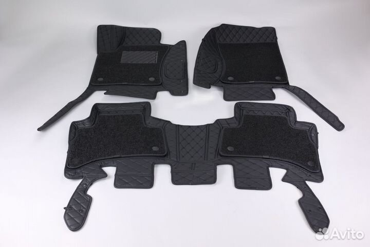 Ковры салона 3D Toyota GX460 LH Черный 7мест