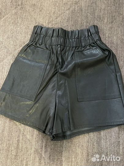 Шорты женские кожаные