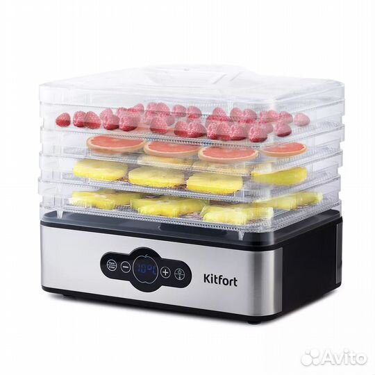 Сушилка для фруктов и овощей Kitfort KT-1914, черн