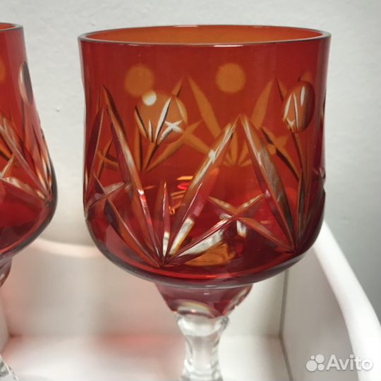 Бокал Цветной хрусталь