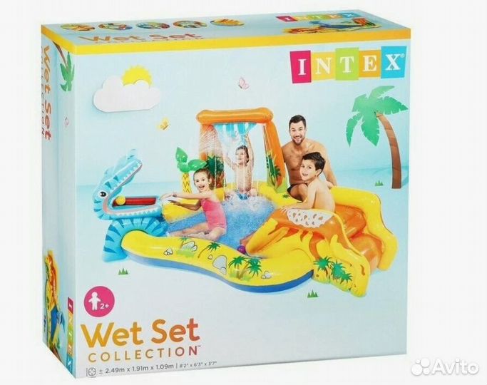 Игровой центр Динозавр с распылителем