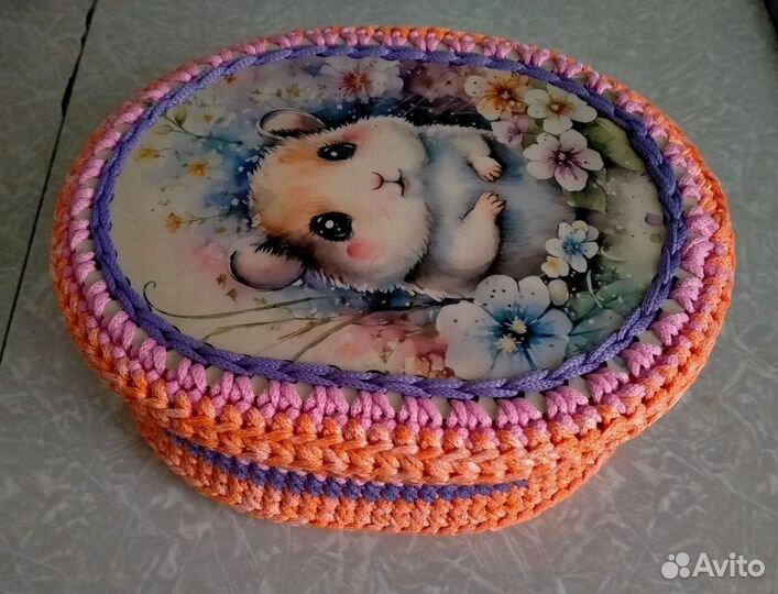 Карзинки вязаные с крышками