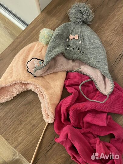 Шапка для девочки 5-7 лет