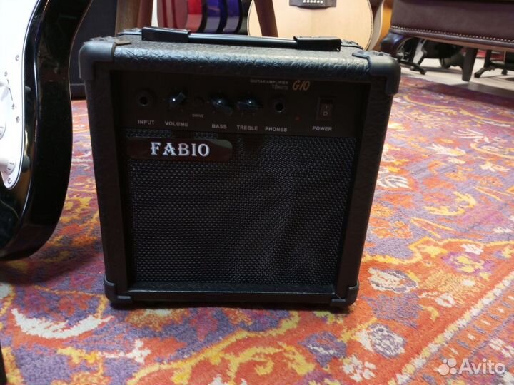 Электрогитара новая+комбик+чехол+ремень набор