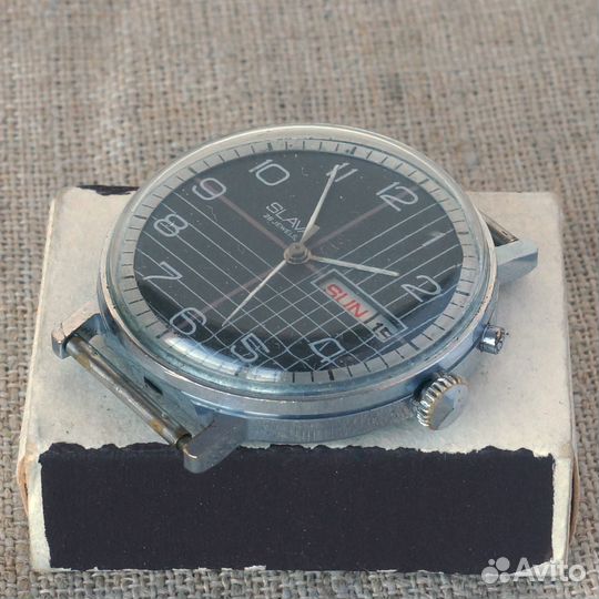 Винтажные механические часы Слава 2428 СССР 1980е