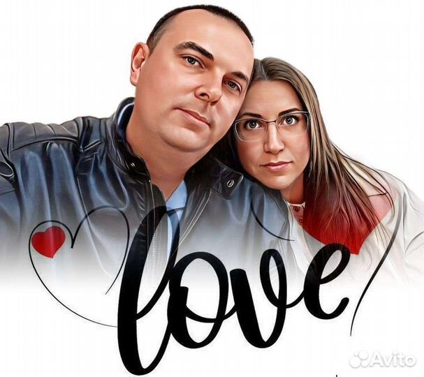 Портрет по фото на холсте, картины на холсте, печа