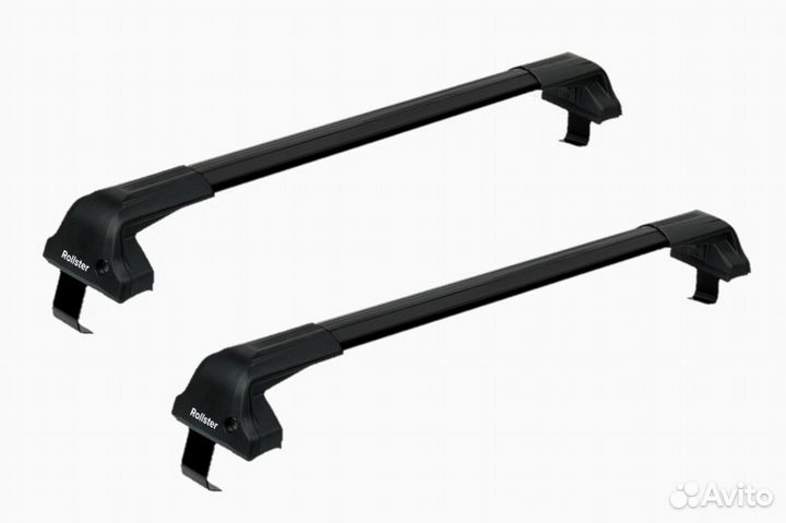 Багажник на крышу rollster Kia Rio 2011-17 черный