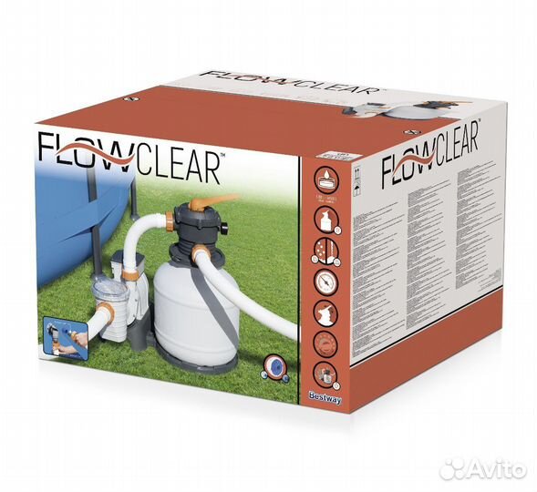 Песочный фильтр насос для бассейна Bestway