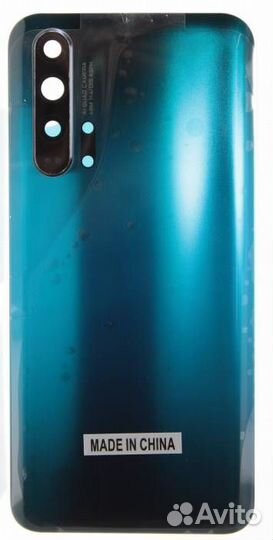 Задняя крышка для Honor 20 Pro Зеленая (Со стеклом
