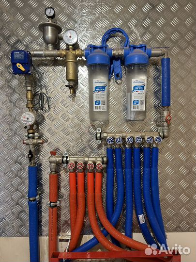 Монтаж котельной. Отопление. Теплый пол