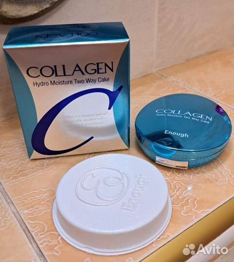 Пудра со сменным блоком Enough Collagen 21
