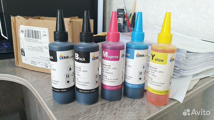 Набор заправки чернил, красителей для мфу
