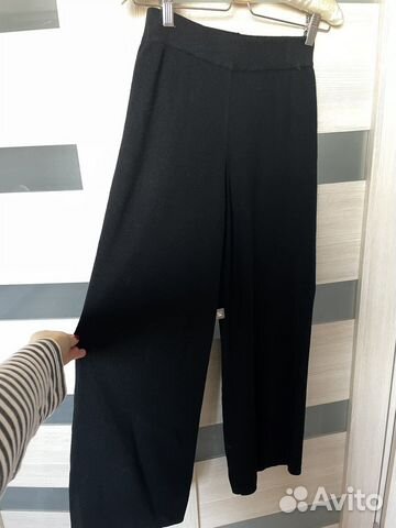 Трикотажные широкие брюки