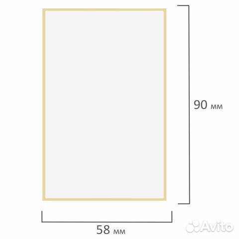 Этикетка термоэко (58х90 мм), 500 этикеток в ролик