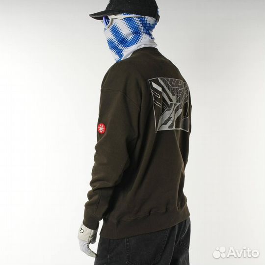 Свитшот Cav Empt темно коричневый оверсайз