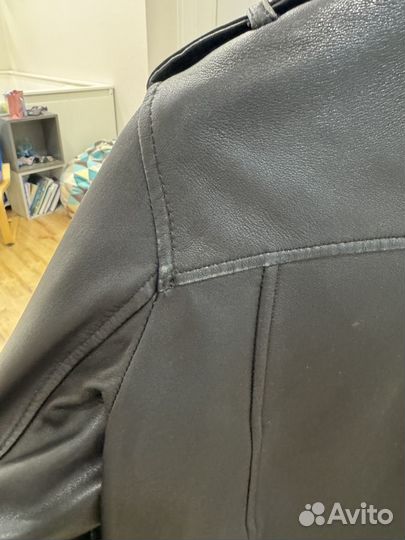 Кожная куртка zara