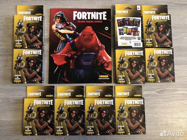 Журнал с наклейками Fortnite Black Frame Series