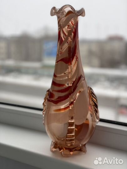 Ваза цветное стекло СССР
