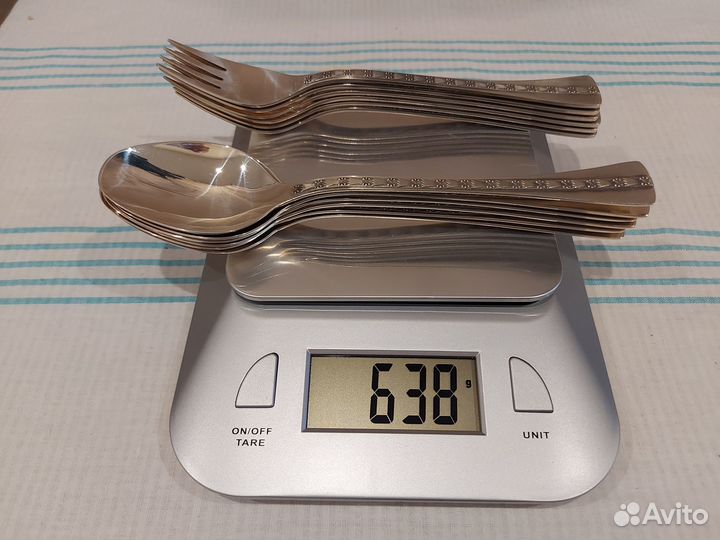 Серебряные столовые ложки,вилки и ножи.Таллин СССР