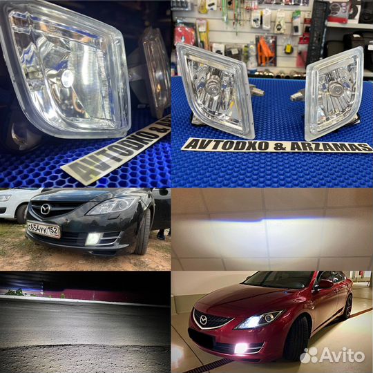 Led противотуманные фары mazda 6 GH лампы линз 70W