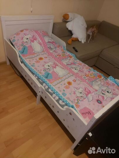 Детская кровать IKEA с матрасом