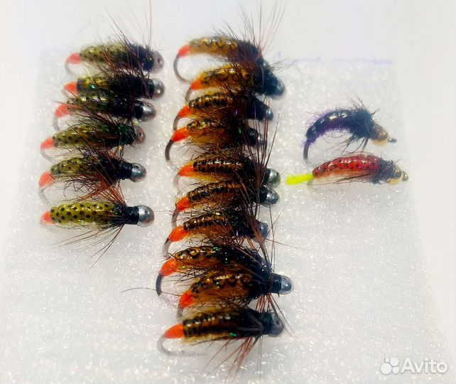 Мушки на Хариуса и Ленка,для подлёдной рыбалки