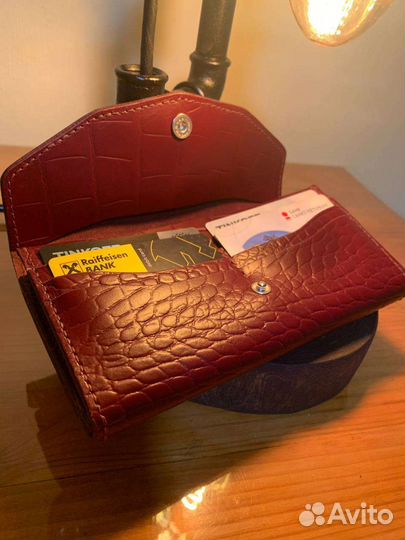 Кошелек женский натуральная кожа ручная работа