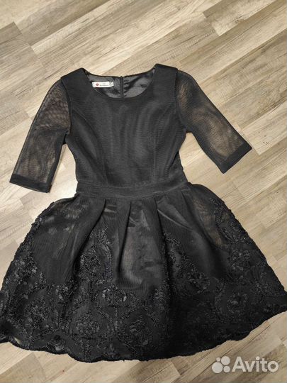 Платье на выпускной 42 44 размер черное