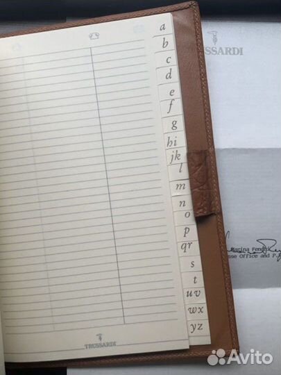 Винтажный ежедневник Trussardi