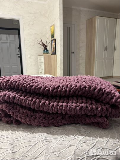 Вязанный плед