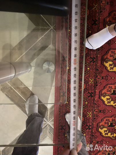 Тумба стол стеклянный под телевизор