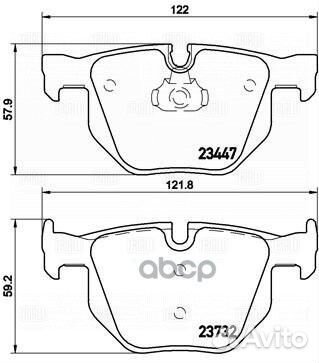 Колодки торм. для а/м BMW X5 (E70) (07) /X6 (E7
