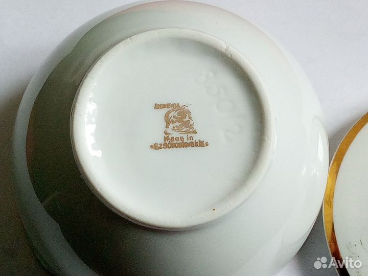 Сахарница. Богемия Чехословакия Фарфор