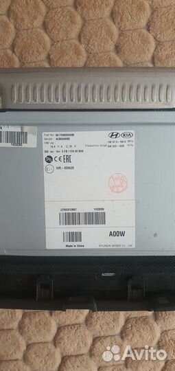 Штатная магнитола на kia rio 4