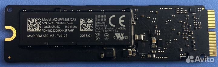 Apple pci-x ssd 128gb