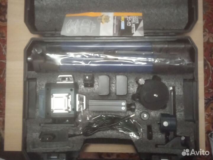 Лазерный уровень 4D 16 линии новый