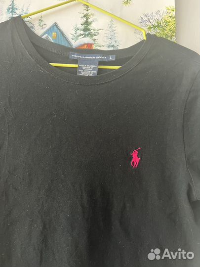 Футболка polo ralph lauren женская черная