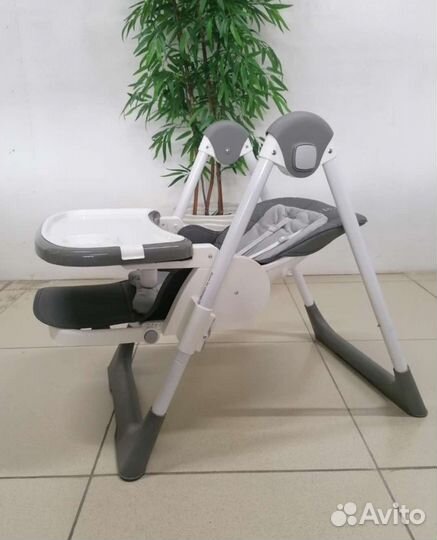 Стульчик для кормления/ шезлонг с колесиками