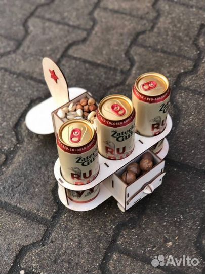 Самолет деревянный под пиво на 23февраля